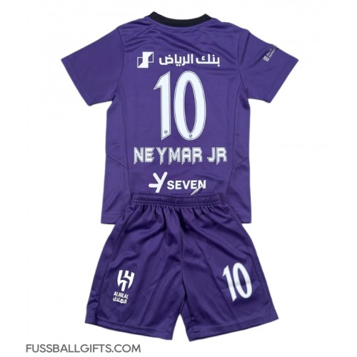 Al-Hilal Neymar Jr #10 Fußballbekleidung 3rd trikot Kinder 2024-25 Kurzarm (+ kurze hosen)